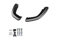 Jupes de pare-chocs arrière unidirectionnelles (angles) pour Audi SQ5/Q5 S-Line (FY) 2017-2020 - Noir brillant