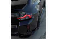 Jupes de pare-chocs arrière unidirectionnelles (angles) pour BMW M2 G87 Coupé 2023- - Noir brillant
