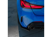 Jupes de pare-chocs arrière unidirectionnelles (angles) pour BMW Série 1 F40 M-Pack/M135i 2019- - Noir brillant