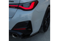 Jupes de pare-chocs arrière unidirectionnelles (angles) pour BMW Série 4 G26 M-Pack/M440i 2021- - Noir brillant