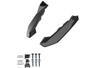 Jupes de pare-chocs arrière unidirectionnelles (angles) pour BMW X1 F48 M-Pack 2015-2019 - Noir brillant