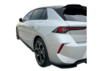 Jupes de pare-chocs arrière unidirectionnelles (angles) pour Opel Astra L HB 2021- - Noir brillant