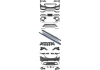 Jeu de pare-chocs C63 AMG look Mercedes-Benz Classe C W205 2015+ complet