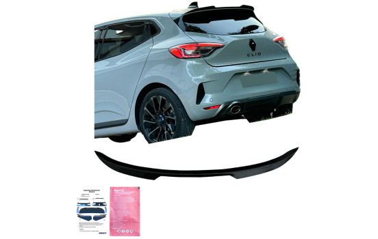 Becquet de toit unidirectionnel (capuchon) pour Renault Clio MK6 2024- - Noir brillant, Image 3