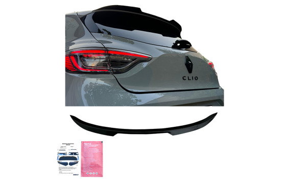 Becquet de toit unidirectionnel (capuchon) pour Renault Clio MK6 2024- - Noir brillant, Image 4