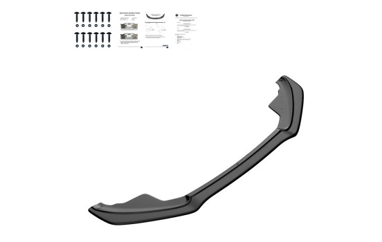 Becquet avant unidirectionnel pour Audi A5 S-line/S5 8T 2007-2011 - Noir brillant