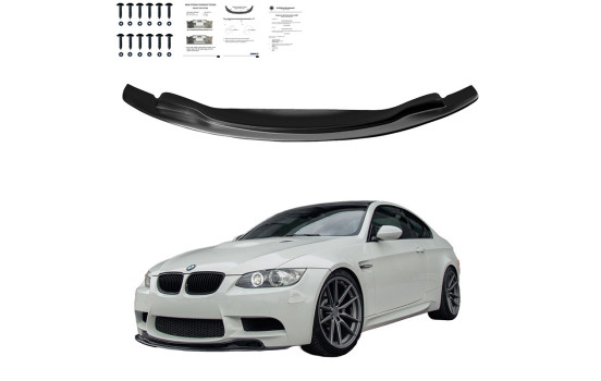 Becquet avant unidirectionnel pour BMW M3 E92 Coupé/E93 Cabriolet 2007-2013 - Noir brillant, Image 3