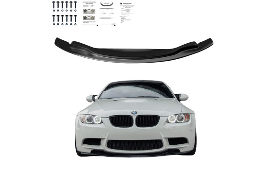 Becquet avant unidirectionnel pour BMW M3 E92 Coupé/E93 Cabriolet 2007-2013 - Noir brillant, Image 4