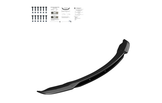 Becquet avant unidirectionnel pour BMW X5 E70 M-Pack Facelift 2010-2013 – Noir brillant