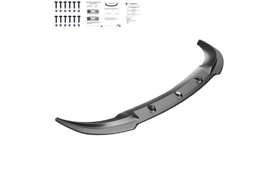 Becquet avant unidirectionnel pour Mercedes Sprinter W907 2018- - Version 2 - Noir brillant
