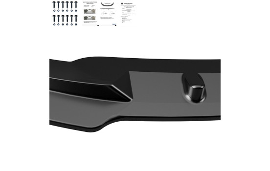 Becquet avant unidirectionnel pour Mercedes Sprinter W907 2018- - Version 2 - Noir brillant, Image 3