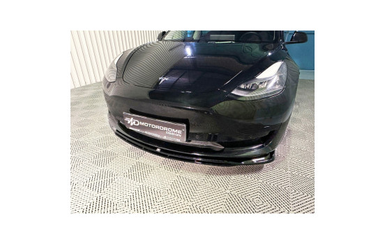 Becquet avant V.2 pour Tesla Model 3 2017-2023 (ABS noir brillant), Image 3