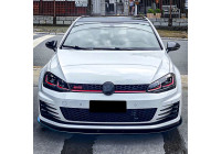 Lèvre de spoiler avant sur mesure pour Volkswagen Golf VII GTi/GTD/R/R-Line 2012-2017 (ABS noir brillant)