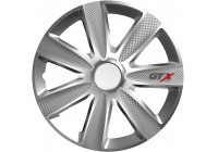 Enjoliveur de roue 4 pièces GTX Carbon Silver 13 pouces