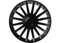 Jeu de raccords de roue 4 pièces, cristal noir 13 pouces