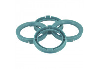 Anillos centradores TPI 64,0->60,1 mm azul 4 uds.