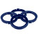 Anillos centradores TPI 69,1 > 56,6 mm Azul 4 uds.