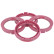 Anillos centradores TPI 73,0->64,1 mm color rosa 4 uds., Miniatura 2