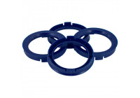Anillos centradores TPI 76,1->56,6 mm azul 4 uds.