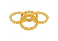 Anillos de centrado TPI 63,3->54,1 mm Amarillo 4 uds.