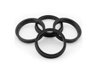 Anillos de centrado TPI 66,5->57,1 mm Negro 4 piezas