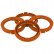 Anillos de centrado TPI 70,1->67,1 mm Naranja 4 uds.