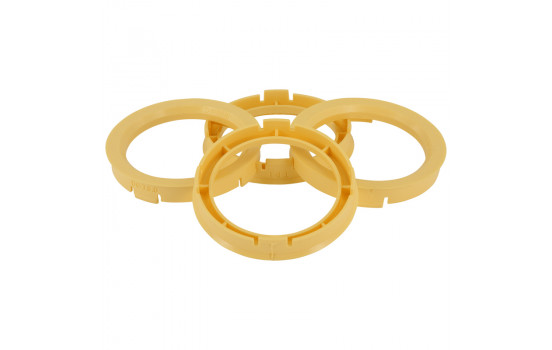 Anillos de centrado TPI 70,4->54,1 mm Amarillo 4 uds.