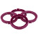 Anillos de centrado TPI 72,5->66,1 mm morado 4 piezas., Miniatura 2