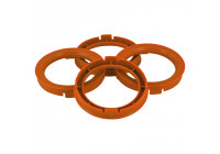 Anillos de centrado TPI 72,5->67,1 mm Naranja 4 uds.