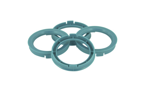 Anillos de centrado TPI 73,0->60,1 mm Azul cielo 4 piezas.