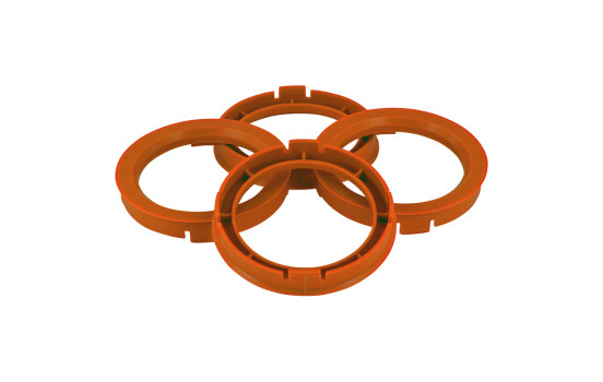 Anillos de centrado TPI 74,1->67,1 mm Naranja 4 uds., Imagen 2
