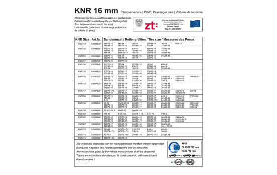 Cadenas de nieve ProPlus 16 mm KNR225, Imagen 6