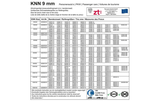 Cadenas de nieve ProPlus 9mm KNN50, Imagen 6