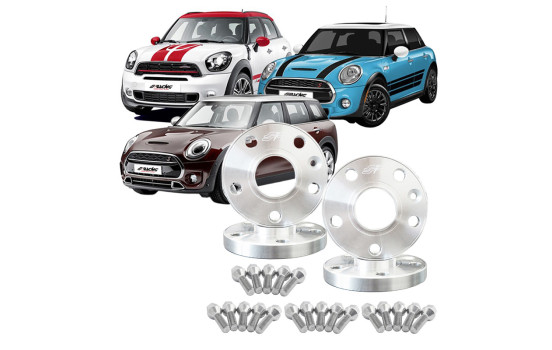 Juego de espaciadores de rueda de aluminio Simoni Racing Adecuado para Mini incl. pernos de rueda
