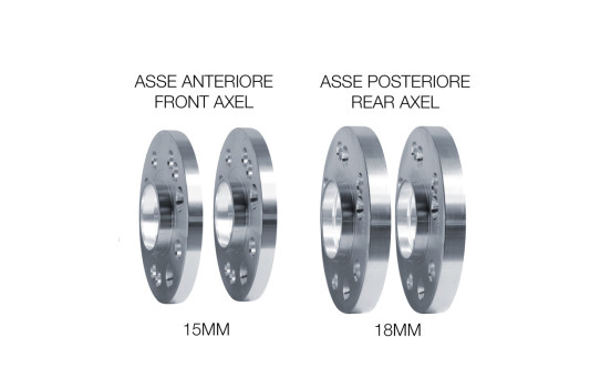 Juego de espaciadores de rueda de aluminio Simoni Racing Adecuado para Mini incl. pernos de rueda, Imagen 3