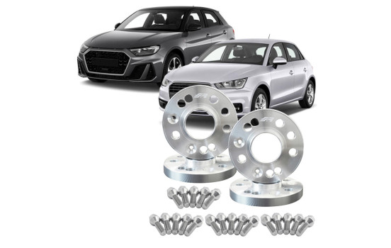 Juego de espaciadores de rueda de aluminio Simoni Racing para Audi A1 (incl. tornillos de rueda)