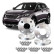 Juego de espaciadores de rueda de aluminio Simoni Racing para PEUGEOT 3008 II SUV (2016-2024) con tornillos de rueda inc