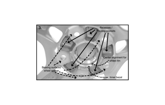 Kit espaciador de rueda H&R DRS System de 10 mm por eje - Tamaño de perno 5x114,3 - Buje 67,1 mm - Tamaño de perno, Imagen 4