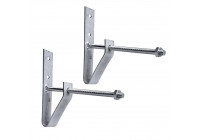 Juego de 2 soportes para neumáticos para montaje en pared