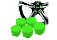 Tapas para tuercas de rueda Simoni Racing Soft Sil - 19 mm - Verde - Juego de 20 piezas