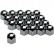 Juego de tapas universales para tuercas de rueda - Acero cromado - 19 mm - juego de 20 piezas