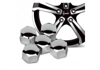 Tapas para tuercas de rueda Simoni Racing - 17 mm - Cromadas - Juego de 20 piezas