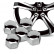 Tapas para tuercas de rueda Simoni Racing - 17 mm - Cromadas - Juego de 20 piezas