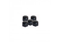 Tapas para tuercas de rueda Simoni Racing - 17 mm - Negras - Juego de 20 piezas