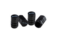 Juego de tapones de válvula hexagonales Simoni Racing - Aluminio negro
