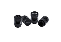 Juego de tapones de válvula Simoni Racing Fresados - Aluminio Negro