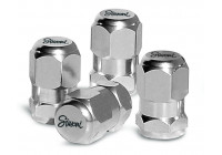Tapones de válvula Simoni Racing cromados hexagonales