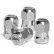 Tapones de válvula Simoni Racing cromados hexagonales