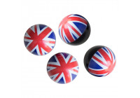 Tapones de válvula Simoni Racing con bandera del Reino Unido