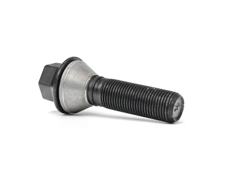 Perno de rueda H&R, cónico, con anillo móvil, M14x1,25 - Longitud 39 mm - Negro (p. ej. BMW)